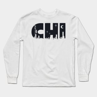 Chi Cityscape Letters Long Sleeve T-Shirt